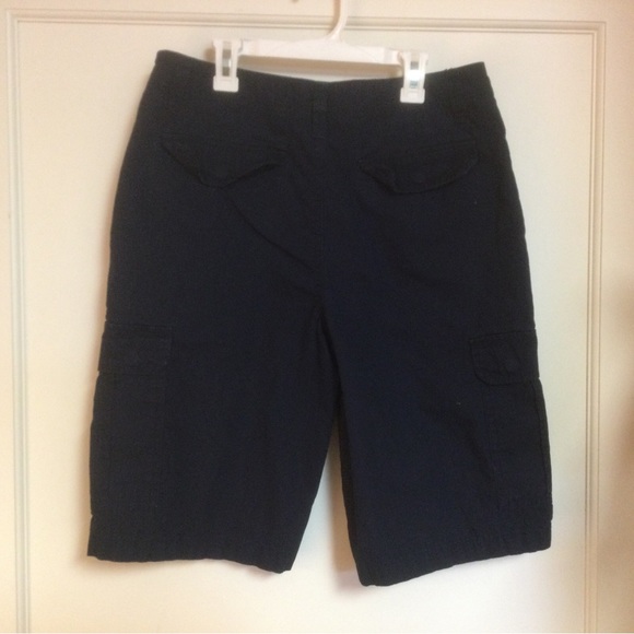 Men's Freestyle Revolution Cargo Flat front Shorts Sz 30 W Dark Blue Snap Pocket - Picture 5 of 6